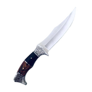 Faca Parrilla Afiadus™ Faca De Caça Pesca Churrasco Luxo Fulltang Inox SLK-A50