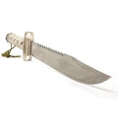 Faca Rambo Tática Militar Sobrevivência Lamina Serrilhado