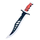 De Caça Esportiva Lamina Prata Black Aço 440 C/ Serra+ Bainha Kim