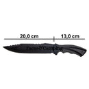Kit Faca e Canivete Sobrevivência Tático Caça Pesca Com Bainha
