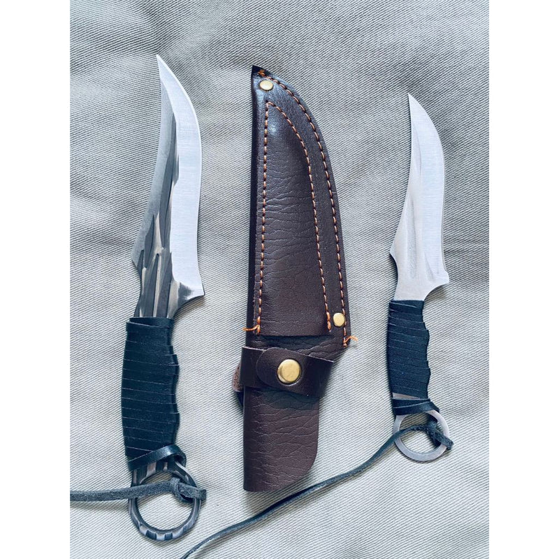 Kit 2 Faca Pesca Sobrevivência Luatek AF67