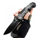 Canivete Aço Preto Faca de cozinha para frutas Para Cozinha Pesca Camping Sobrevivência