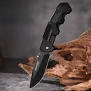 Canivete Aço Preto Faca de cozinha para frutas Para Cozinha Pesca Camping Sobrevivência