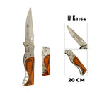 Canivete em Madeira Tático Canivete Automático Aço com Madeira Tático Afiado Retrátil Militar Pesca Cozinha Canivete Madeira Para Acampamento De Bolso Automático