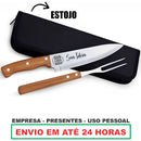 Kit Churrasco Faca Garfo Estojo Personalizado Nome Time Logo Empresa Confraternização