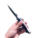 Faca Parrilla Afiadus™ Faca De Caça Pesca Churrasco Luxo Fulltang Inox SLK-A50