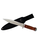 Faca Tática Osato™ Faca De Caça Pesca Churrasco Luxo Fulltang Inox Duas Lâminas